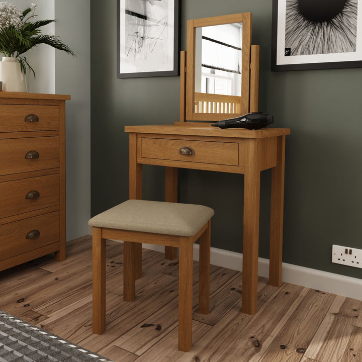 Loxwood Oak Dressing Table - Duck Barn Interiors