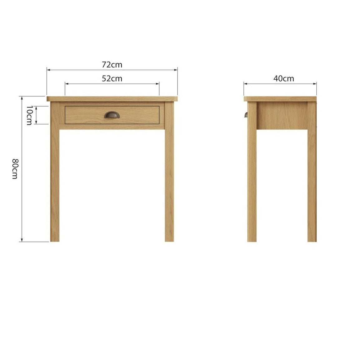 Loxwood Oak Dressing Table - Duck Barn Interiors