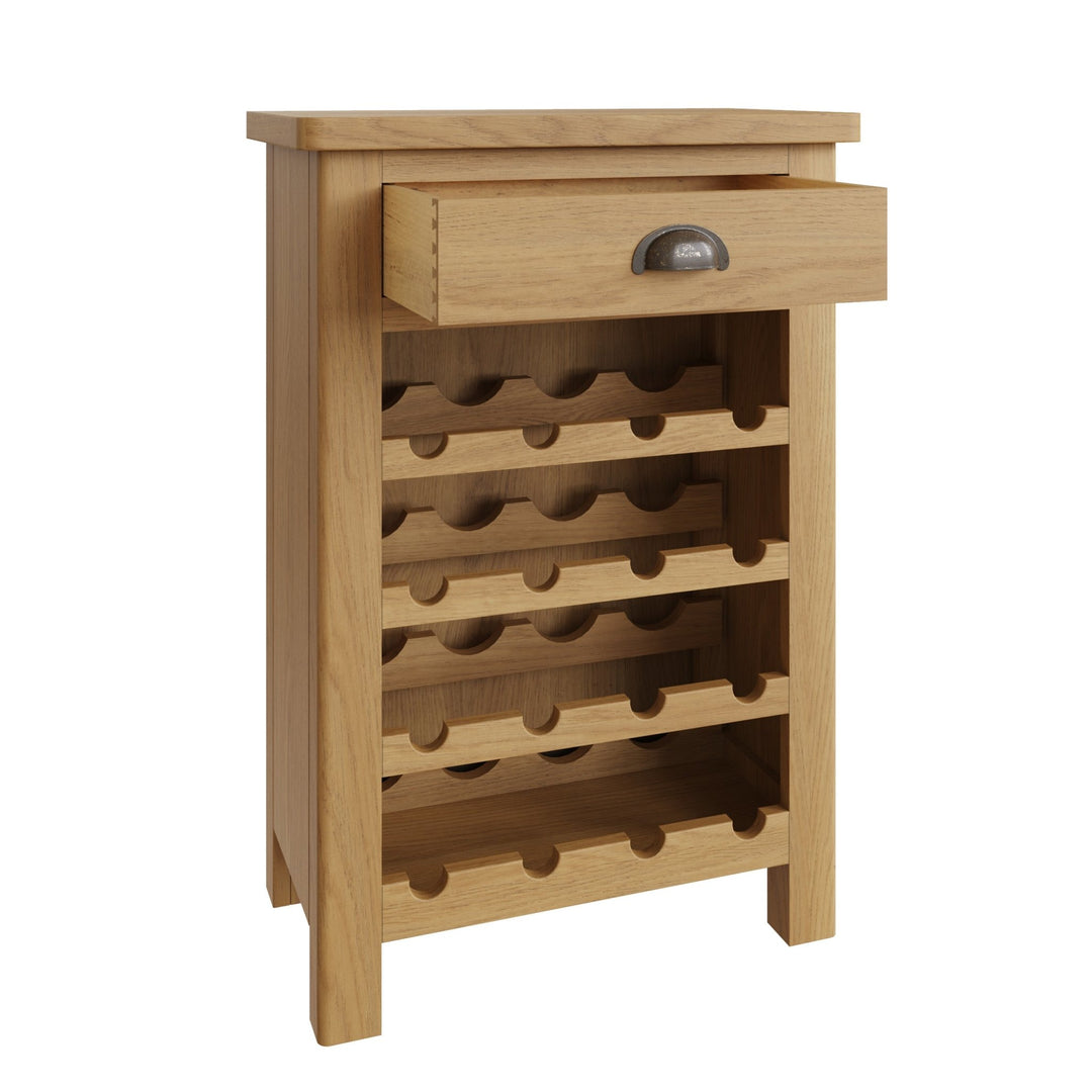 Loxwood Oak Wine Cabinet - Duck Barn Interiors