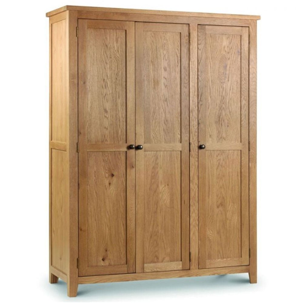 Marlborough Oak 3 Drawer Wardrobe - Duck Barn Interiors