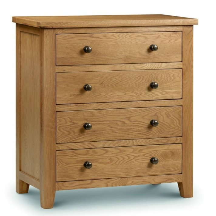 Marlborough Oak 4 Drawer Chest1 - Duck Barn Interiors