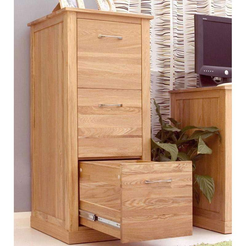 Mobel Oak 3 Drawer Filing Cabinet3 - Duck Barn Interiors