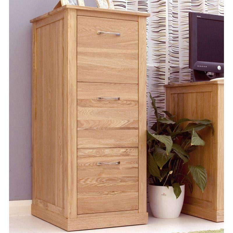 Mobel Oak 3 Drawer Filing Cabinet1 - Duck Barn Interiors