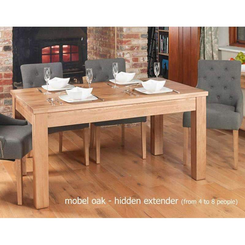 Mobel Oak Extending Dining Table (Seats 6-8) - Duck Barn Interiors