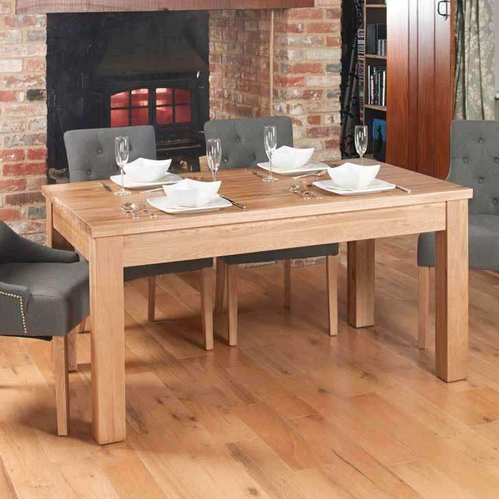 Mobel Oak Extending Dining Table (Seats 6-8) - Duck Barn Interiors