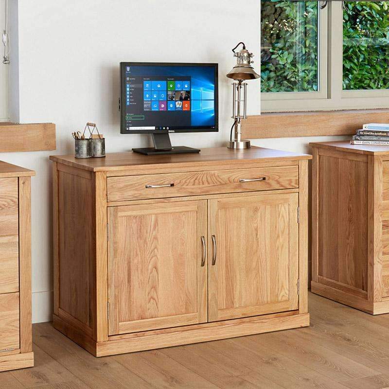 Mobel Oak Hidden Home Office Desk Unit2 - Duck Barn Interiors