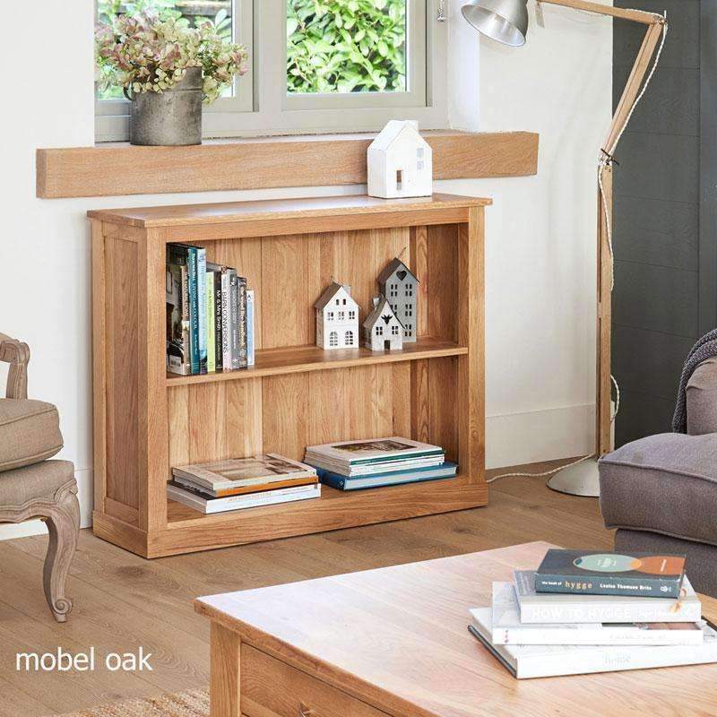 Mobel Oak Low Bookcase2 - Duck Barn Interiors