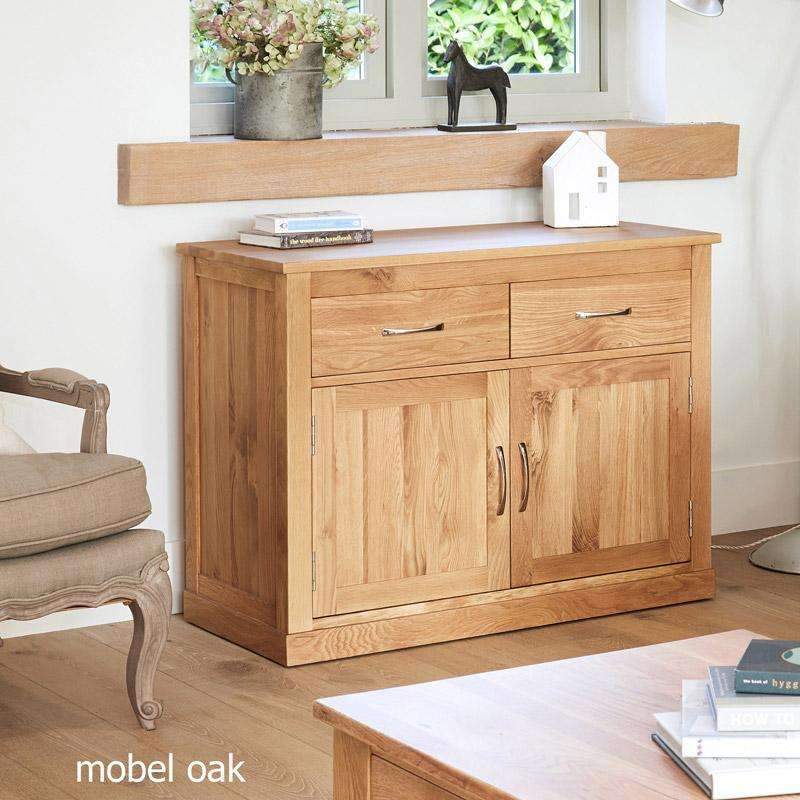 Mobel Oak Small Compact Sideboard - Duck Barn Interiors