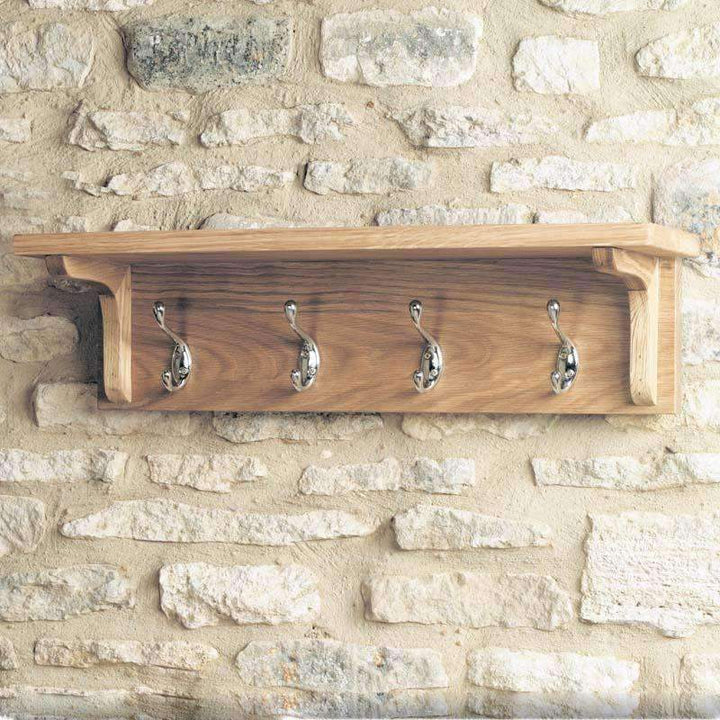 Mobel Oak Wall Mounted Coat Rack1 - Duck Barn Interiors