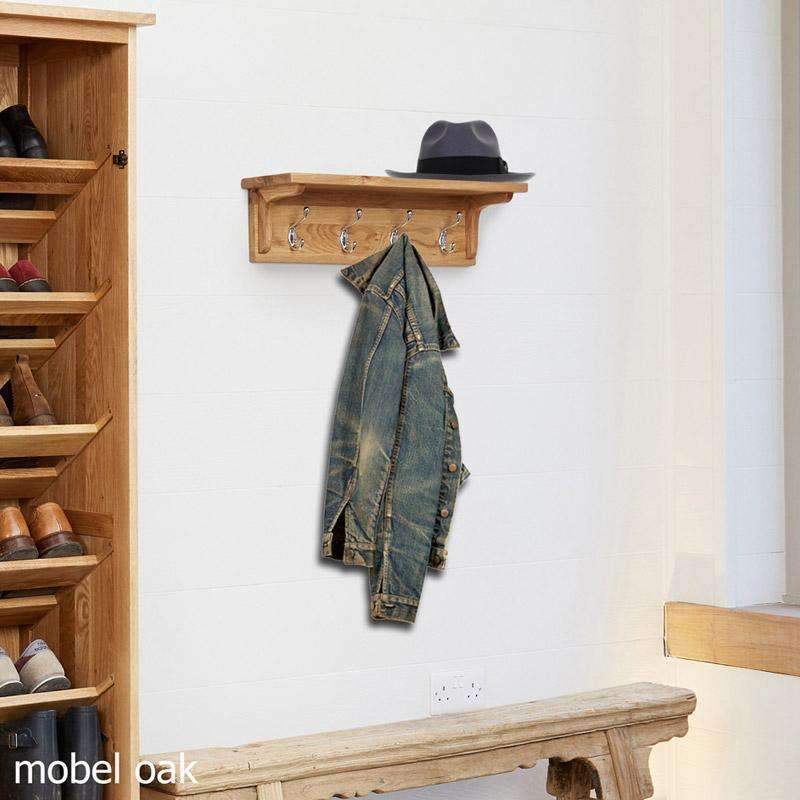 Mobel Oak Wall Mounted Coat Rack - Duck Barn Interiors