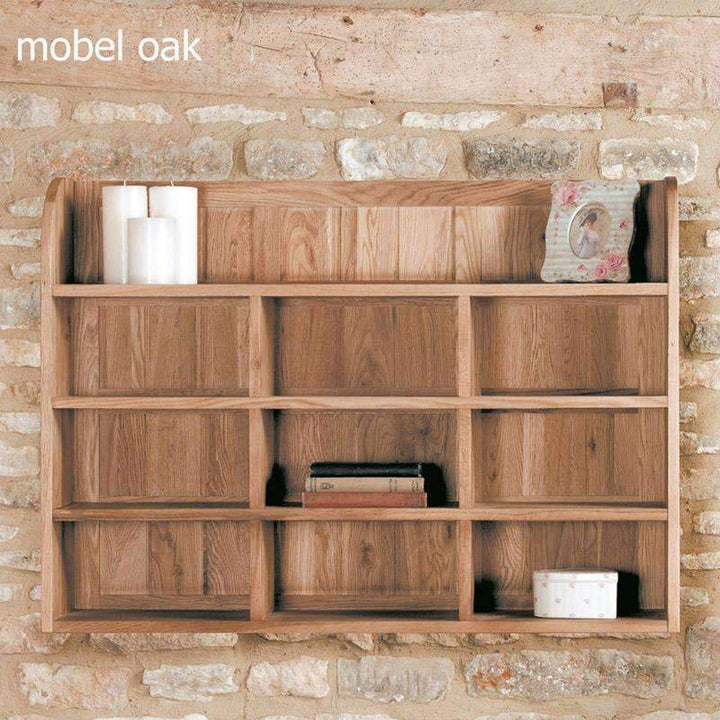 Mobel Oak Wall Storage Shelving Rack2 - Duck Barn Interiors