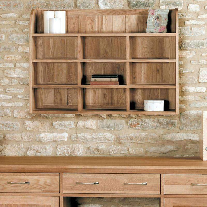 Mobel Oak Wall Storage Shelving Rack1 - Duck Barn Interiors