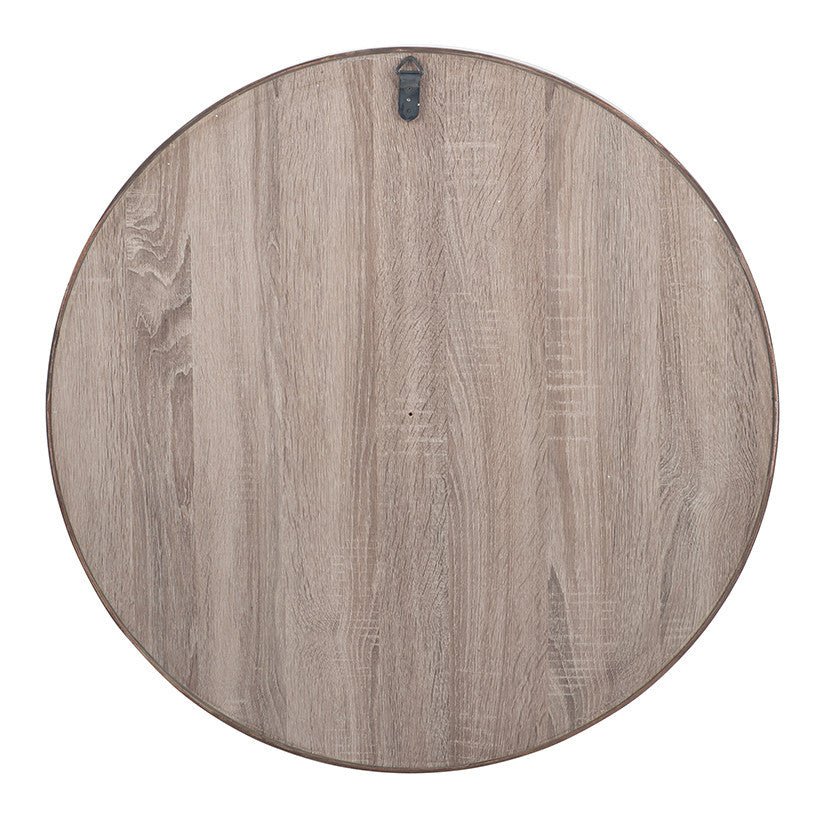 Natural Wood Round Wall Mirror - 74cm5 - Duck Barn Interiors