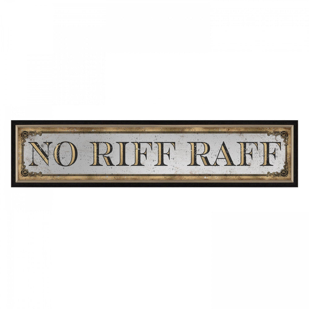 No Riff Raff Printed Mirror2 - Duck Barn Interiors