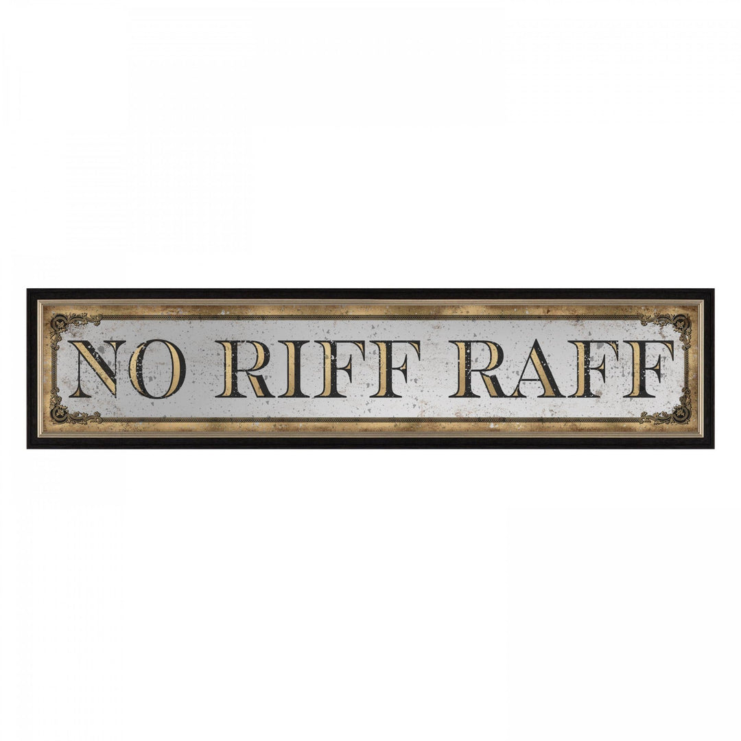 No Riff Raff Printed Mirror2 - Duck Barn Interiors