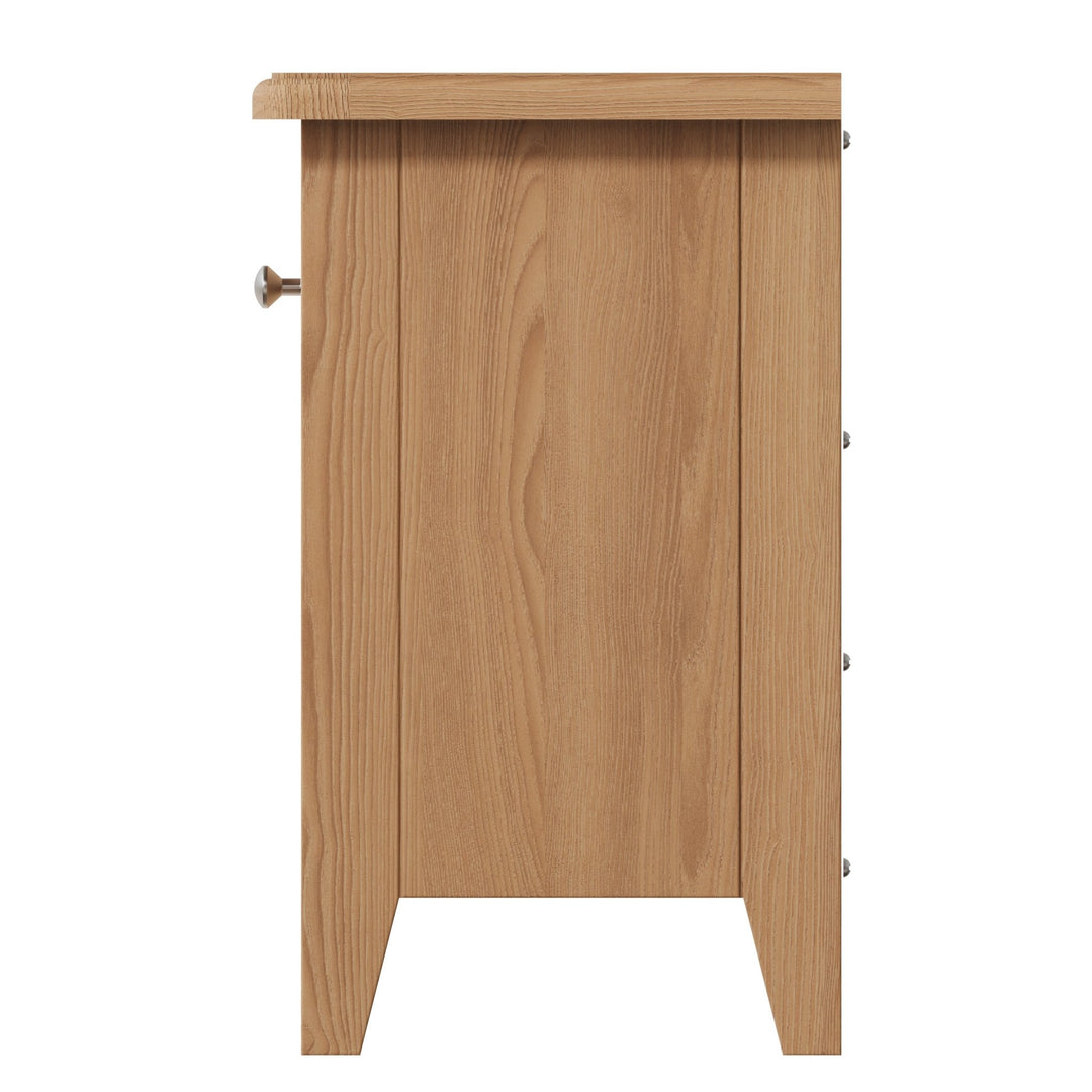 Ockley Oak 1 Drawer 1 Basket Cabinet - Duck Barn Interiors