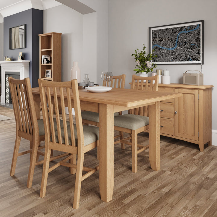 Ockley Oak Extending Dining Table - 1.6M - Duck Barn Interiors