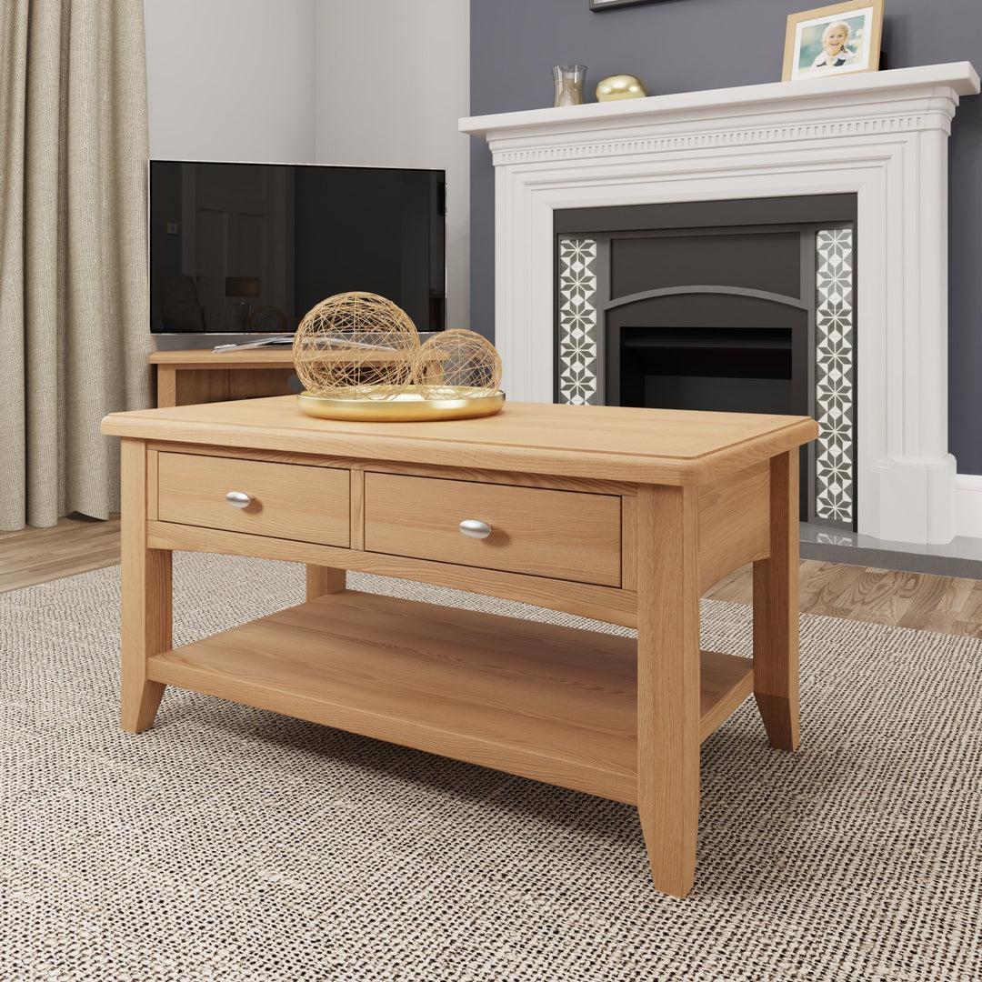 Ockley Oak Large Coffee Table - Duck Barn Interiors