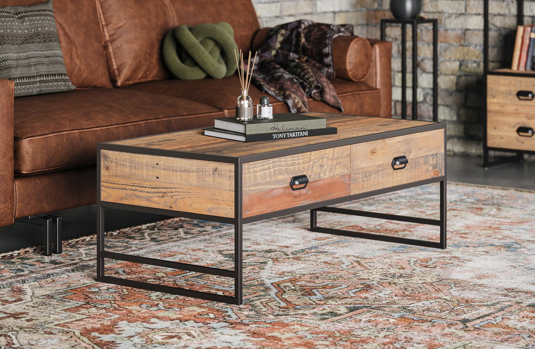 Ooki Coffee Table With Four Drawers - Duck Barn Interiors