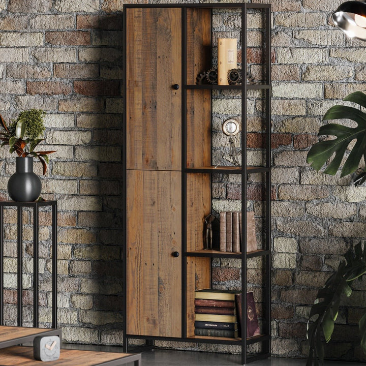 Ooki Tall Bookcase with Cupboards1 - Duck Barn Interiors