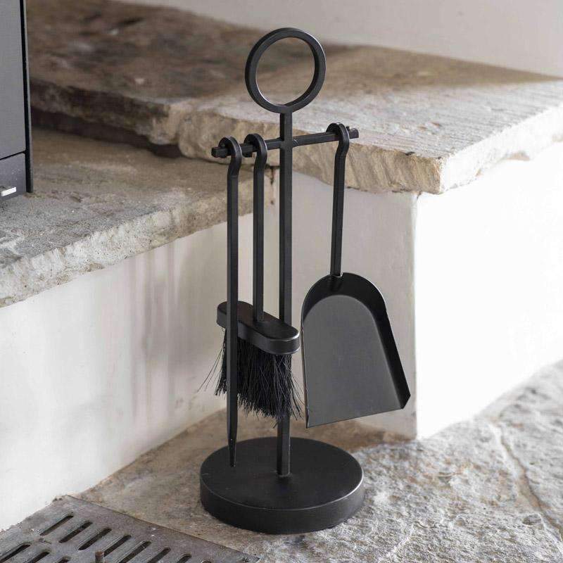 Paxford Fireside Tool Set- Black - Duck Barn Interiors