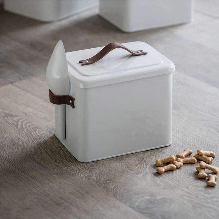 Pet Food Storage Bin in Chalk White - Small - Duck Barn Interiors