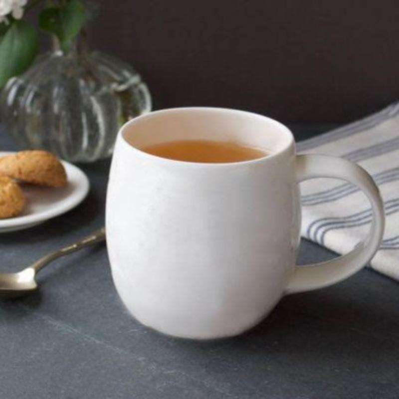 Plum Plain White Bone China Mug - Duck Barn Interiors