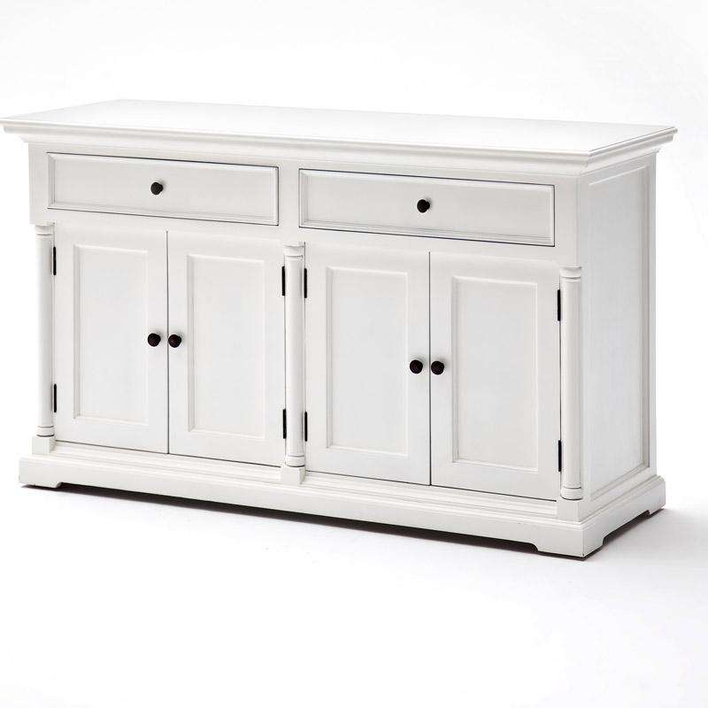 Provence White Painted Classic Sideboard - 2 Double Cupboards2 - Duck Barn Interiors