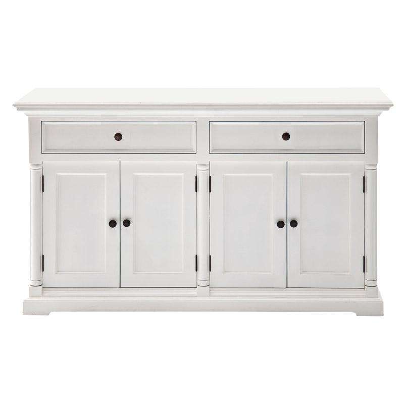 Provence White Painted Classic Sideboard - 2 Double Cupboards1 - Duck Barn Interiors