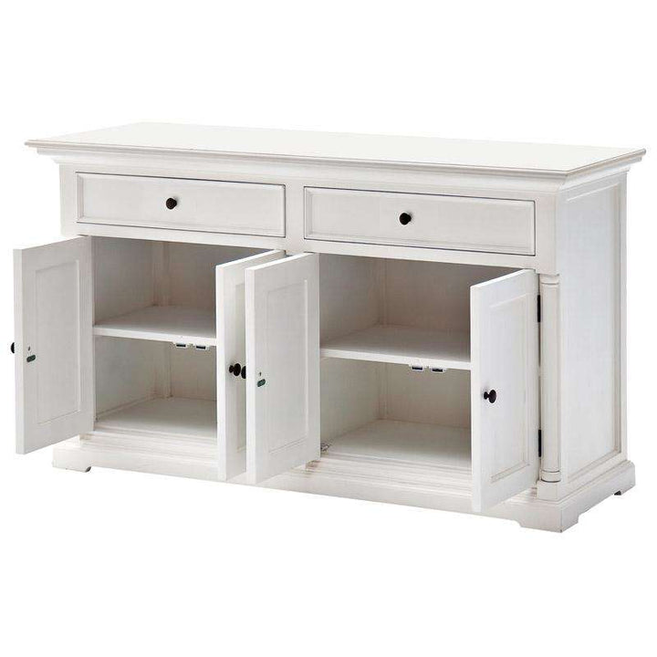 Provence White Painted Classic Sideboard - 2 Double Cupboards3 - Duck Barn Interiors