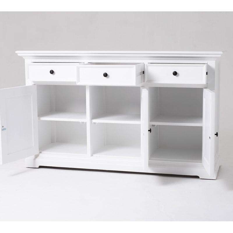 Provence White Painted Classic Sideboard - 3 Cupboards2 - Duck Barn Interiors