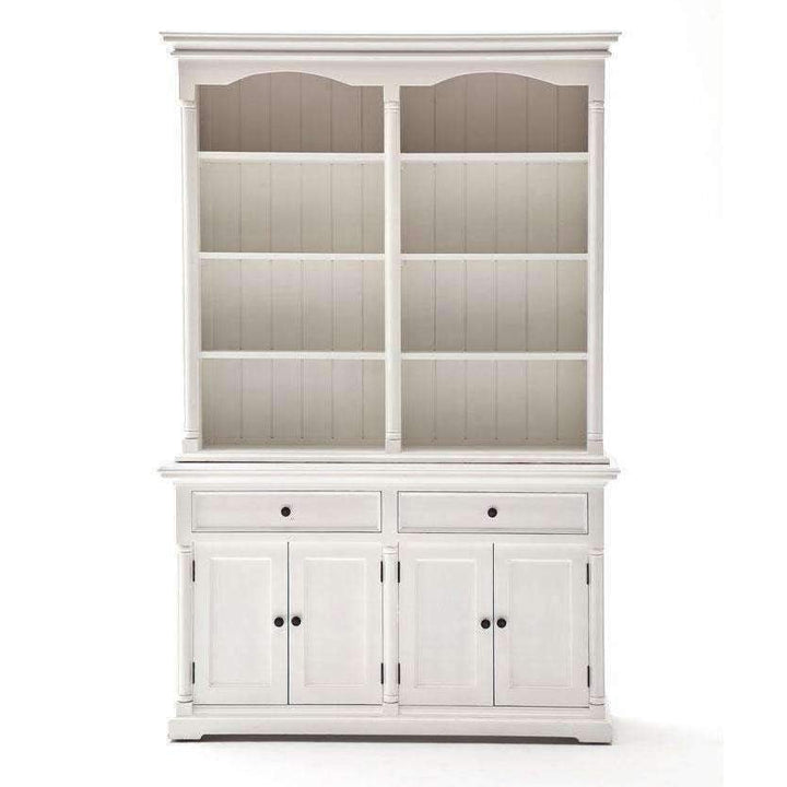 Provence White Painted Double Hutch Display Unit - Duck Barn Interiors