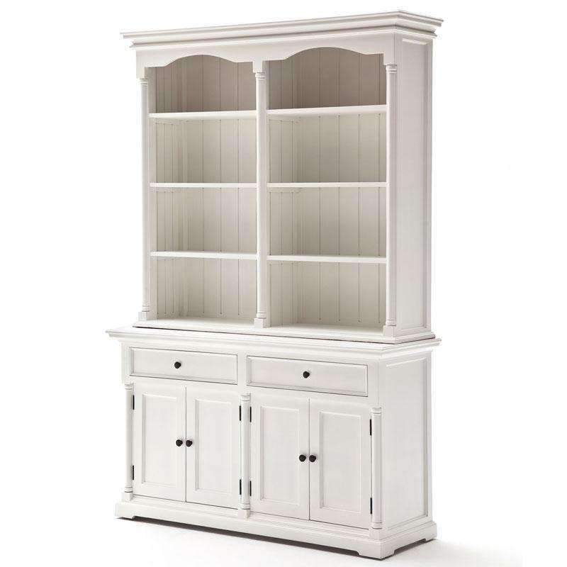 Provence White Painted Double Hutch Display Unit - Duck Barn Interiors