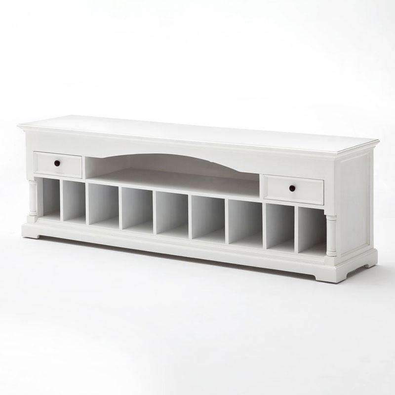 Provence White Painted Large TV Unit & Media Console4 - Duck Barn Interiors