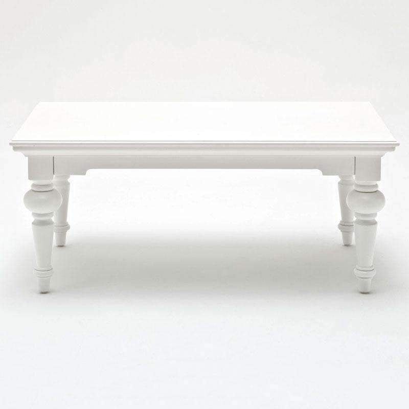 Provence White Painted Rectangular Coffee Table6 - Duck Barn Interiors