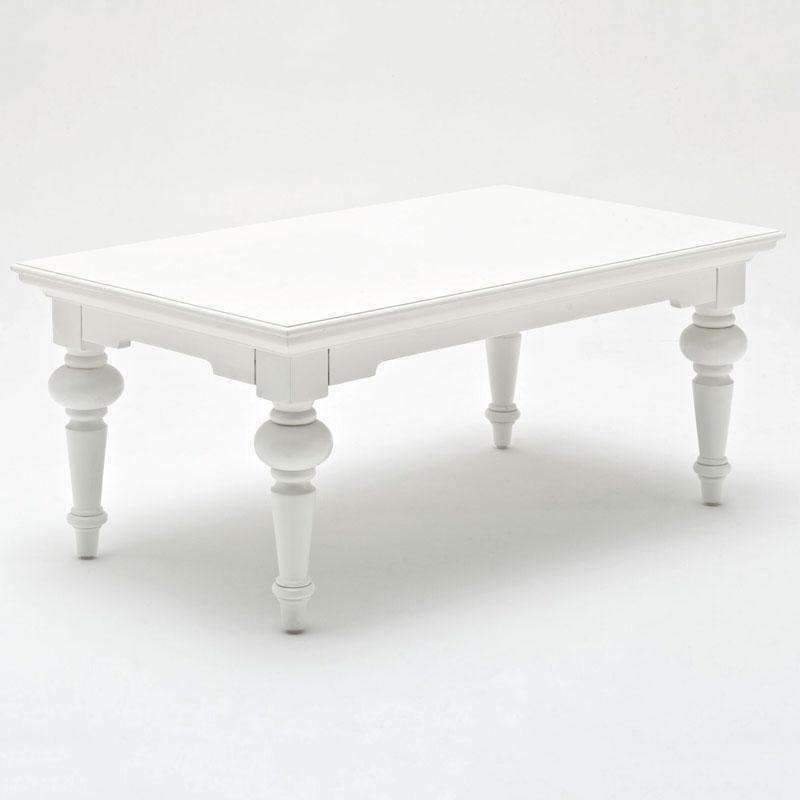 Provence White Painted Rectangular Coffee Table3 - Duck Barn Interiors