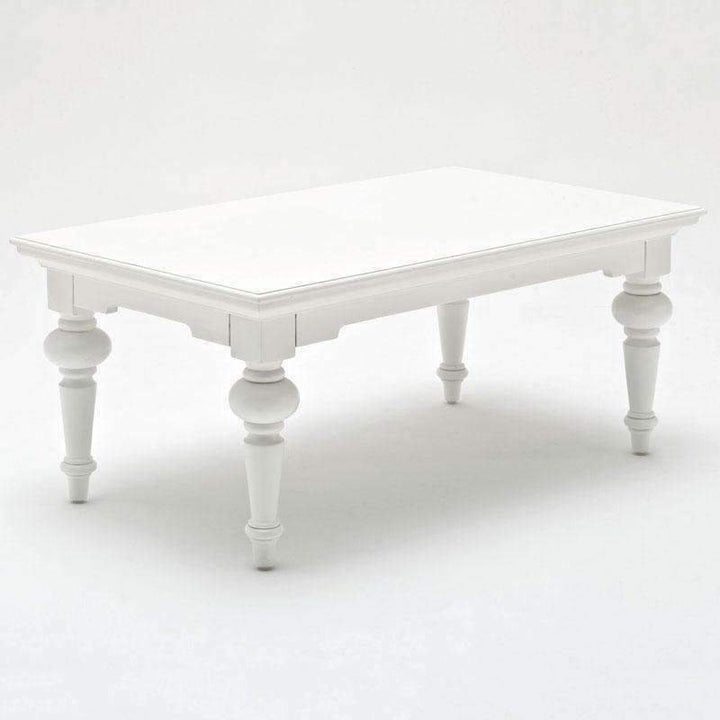 Provence White Painted Rectangular Coffee Table3 - Duck Barn Interiors