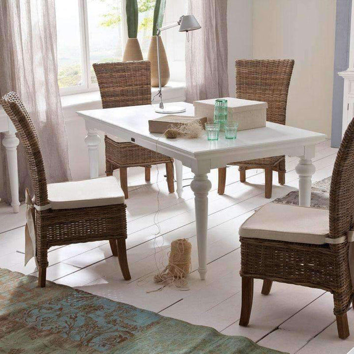 Provence White Painted Rectangular Dining Table 180cm1 - Duck Barn Interiors