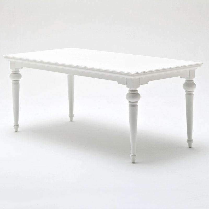 Provence White Painted Rectangular Dining Table 180cm3 - Duck Barn Interiors