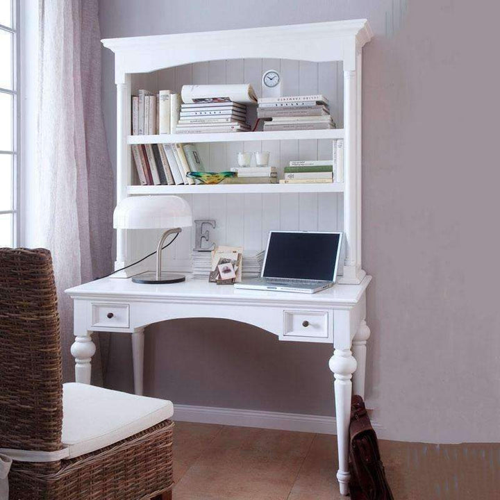 Provence White Painted Secretary Desk1 - Duck Barn Interiors