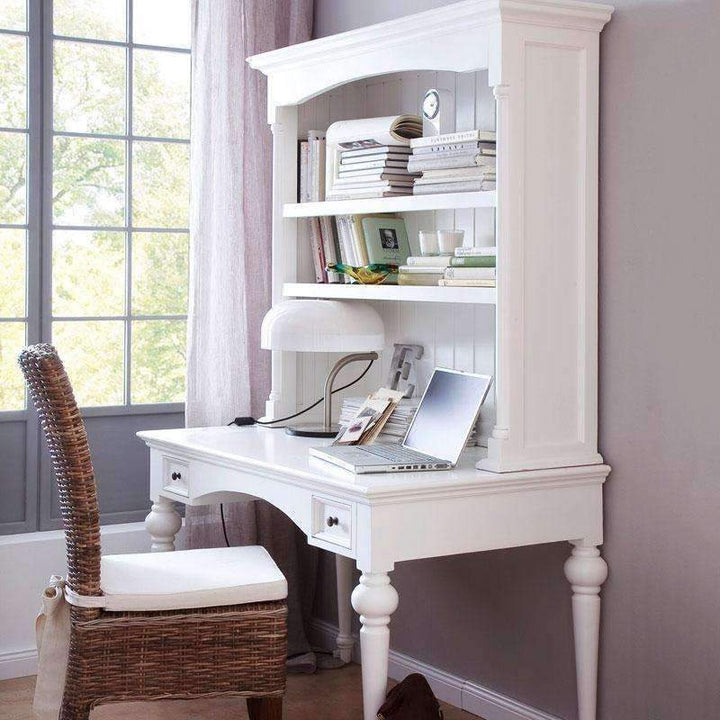 Provence White Painted Secretary Desk2 - Duck Barn Interiors