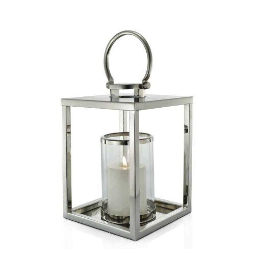 Quad Square Stainless Steel Lantern2 - Duck Barn Interiors