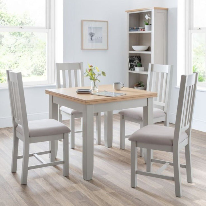 Richmond Elephant Grey Dining Chair2 - Duck Barn Interiors