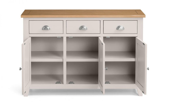 Richmond Elephant Grey 3 Door Sideboard3 - Duck Barn Interiors