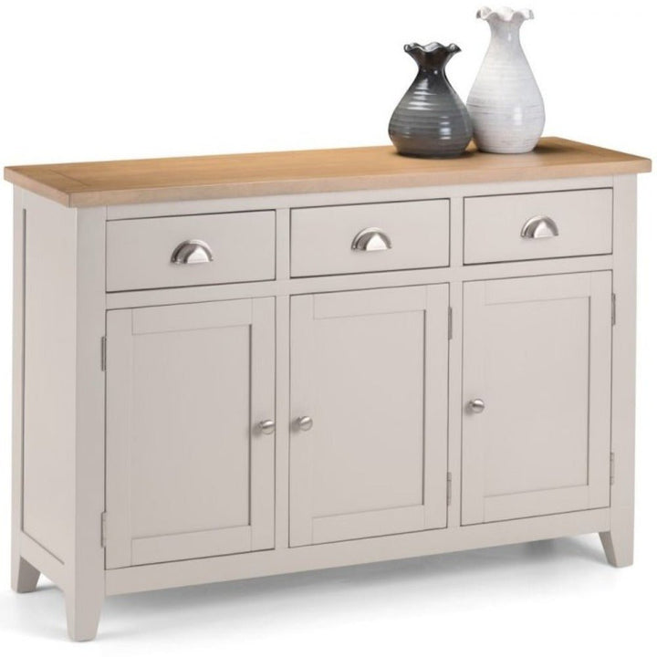 Richmond Elephant Grey 3 Door Sideboard1 - Duck Barn Interiors