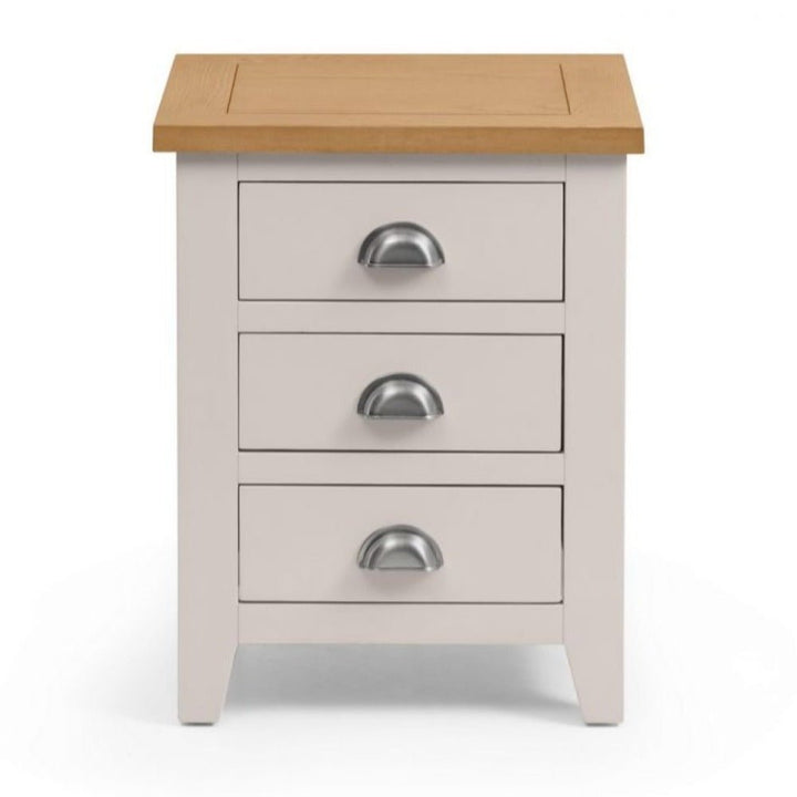 Richmond Elephant Grey 3 Drawer Beside Table3 - Duck Barn Interiors