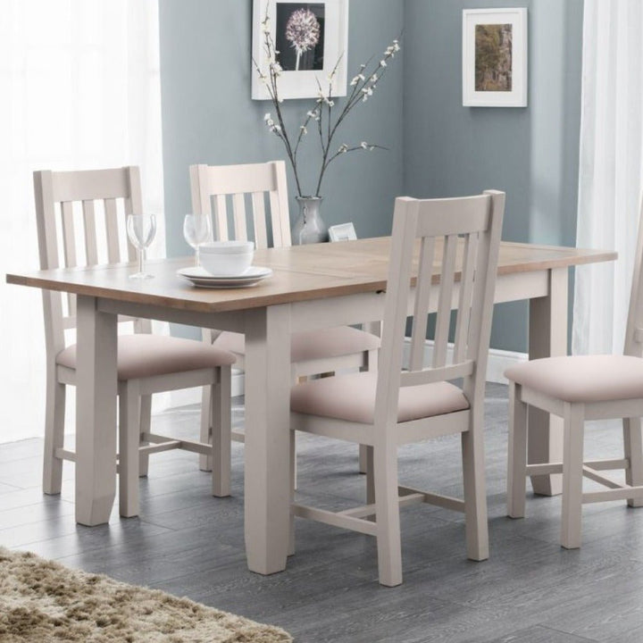 Richmond Elephant Grey Extending Dining Table1 - Duck Barn Interiors