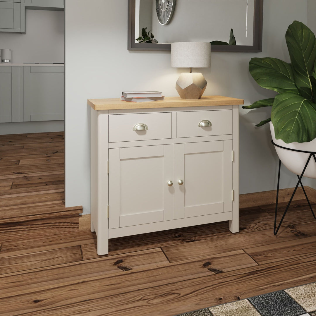 Riverside Truffle & Oak Painted Sideboard - Duck Barn Interiors