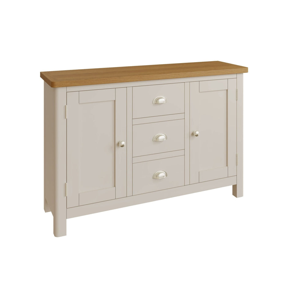 Riverside Truffle & Oak Painted Sideboard - Large - Duck Barn Interiors