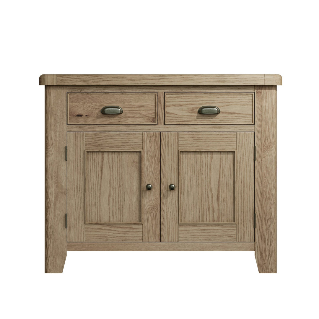 Rusper Oak 2 Door 2 Drawer Small Sideboard - Duck Barn Interiors